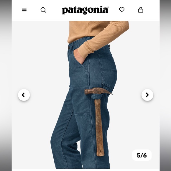 Patagonia Women’s All Seasons Canvas Double Knee Pants Size 4 - Picture 6 of 8